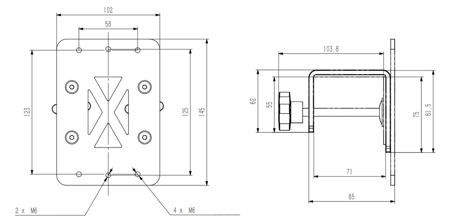 Moza Handbrake / Shifter Table Clamp
