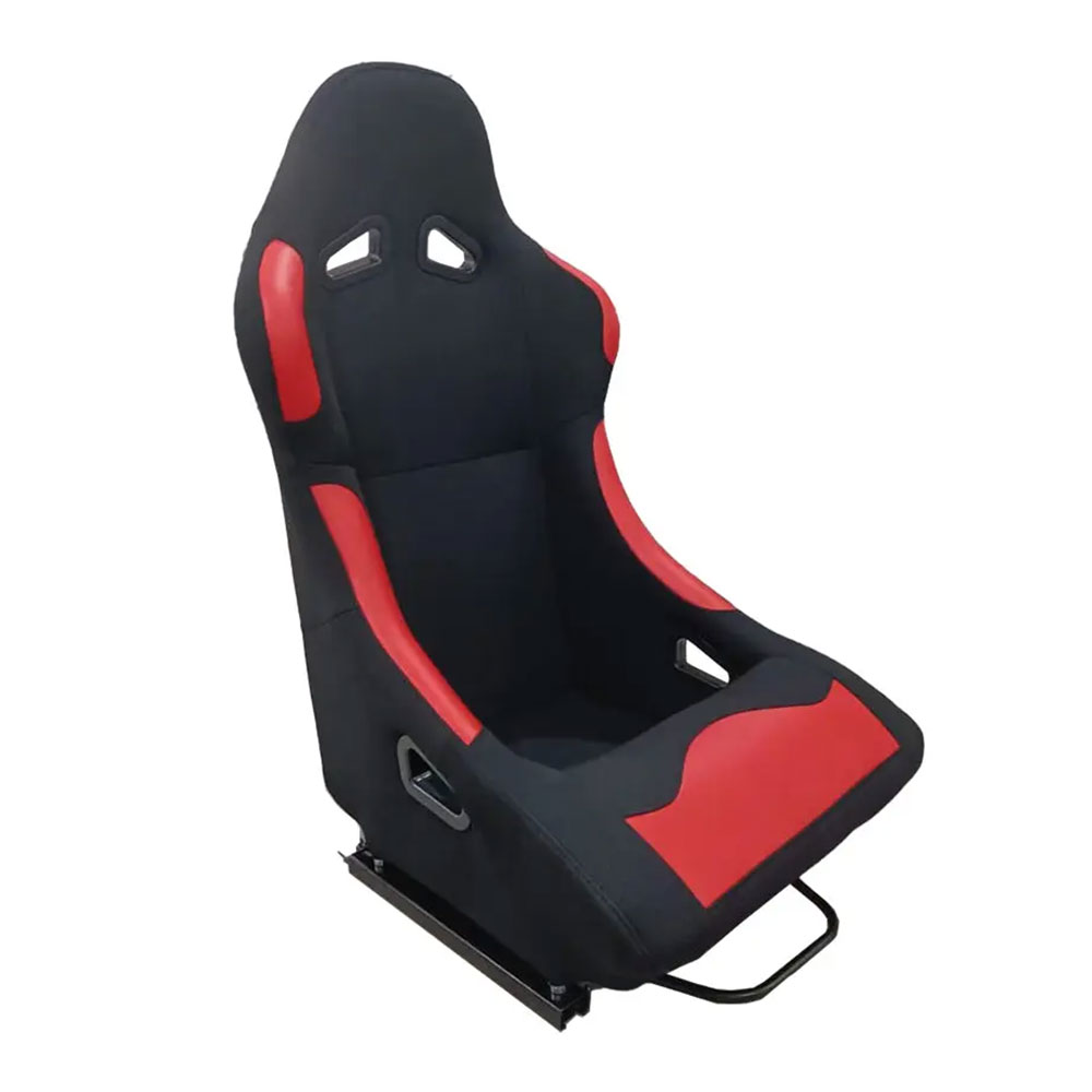 Non-Reclinable Racing Bucket Seats (Black & Red)
