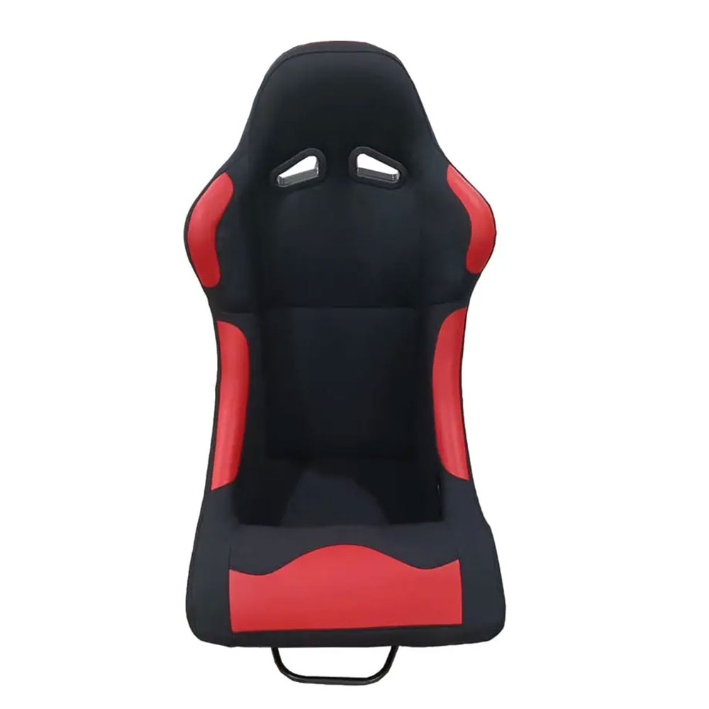 Non-Reclinable Racing Bucket Seats (Black & Red)