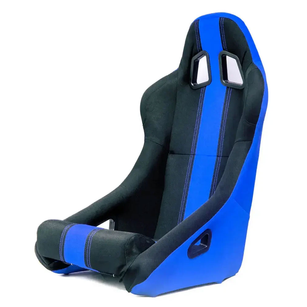 Non-Reclinable Racing Bucket Seats (Black & Blue)