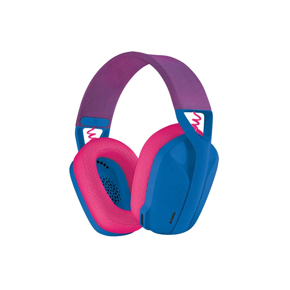 Logitech G435 LIGHTSPEED Wireless Gaming Headset - Blue and Raspberry