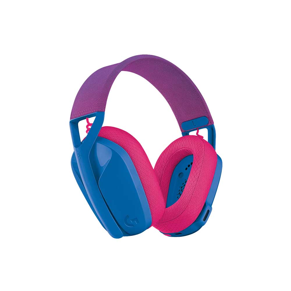 Logitech G435 LIGHTSPEED Wireless Gaming Headset - Blue and Raspberry