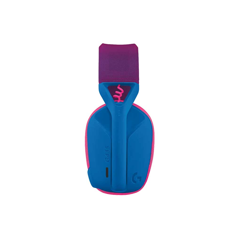 Logitech G435 LIGHTSPEED Wireless Gaming Headset - Blue and Raspberry