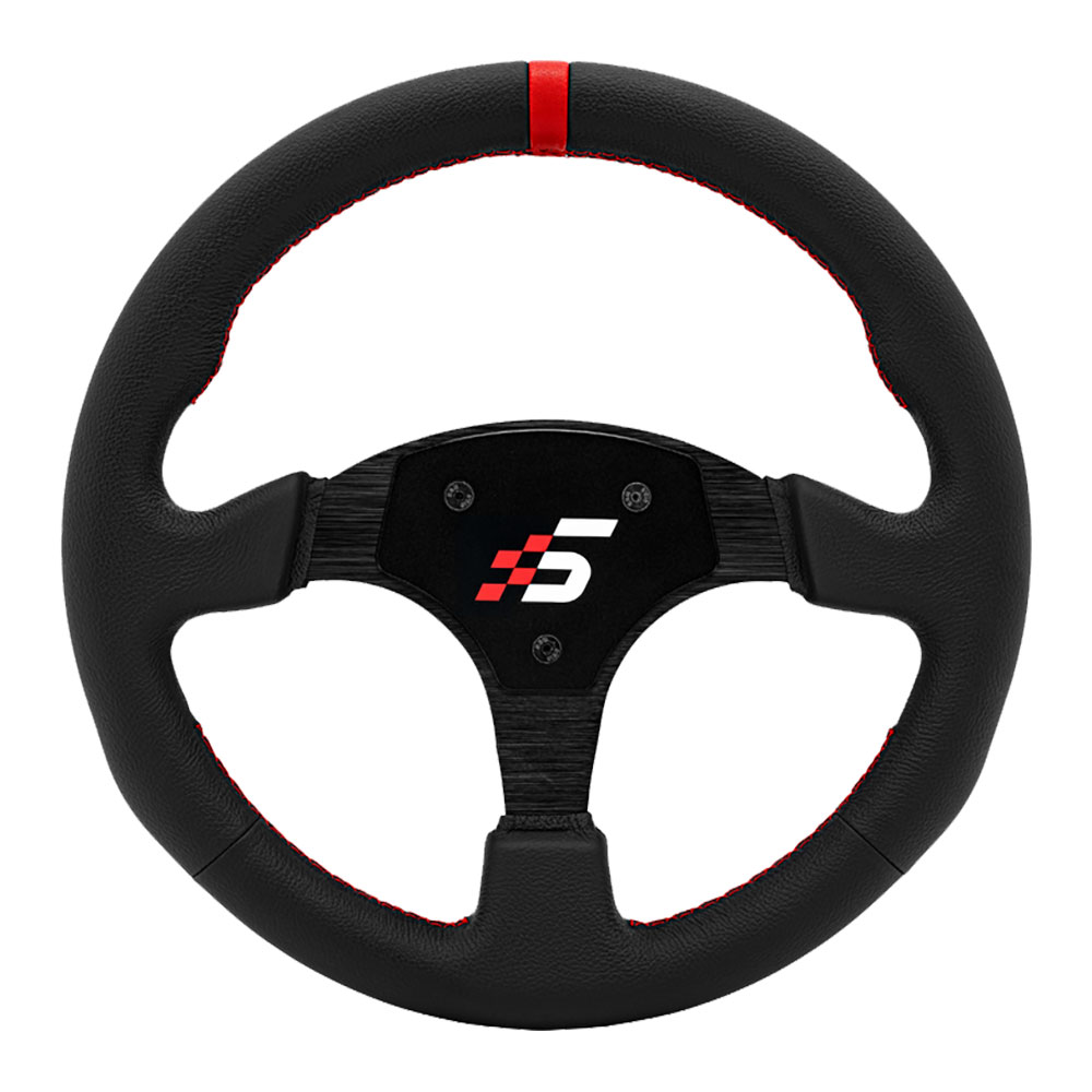 Simagic P-330R Round Steering Wheel, Leather