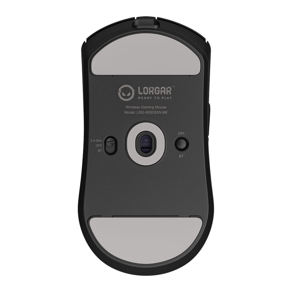 LORGAR MSE90W Magnesium Alloy Wireless Gaming Mouse Elite, Black - Image 4