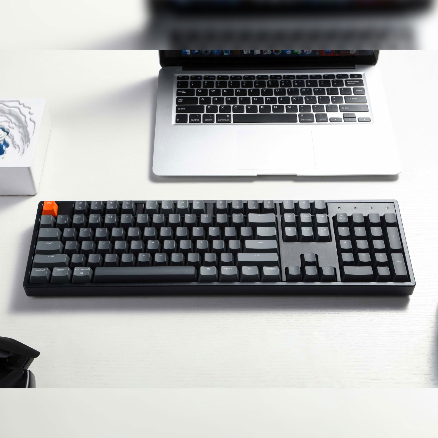 Keychron K10 QMK Full-size RGB Wireless Custom Mechanical Keyboard V.2 (Super RED Switch) – Black